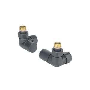 Zehnder Valve Set 28 Double Angled Manual Radiator Valves Volcanic