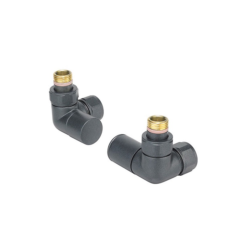 Zehnder Valve Set 28 Double Angled Manual Radiator Valves Volcanic Zehnder Valve Set 28 Double Angled Manual Radiator Valves Volcanic