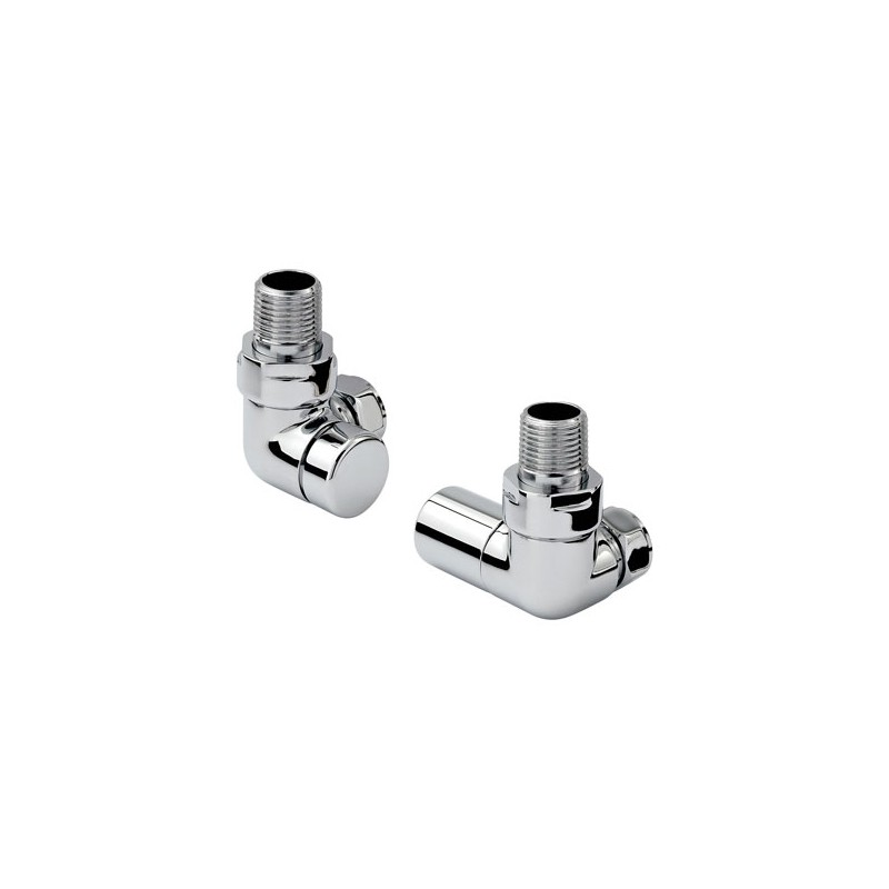 Zehnder Valve Set 2 Double Angled Manual Radiator Valves Chrome Zehnder Valve Set 2 Double Angled Manual Radiator Valves Chrome