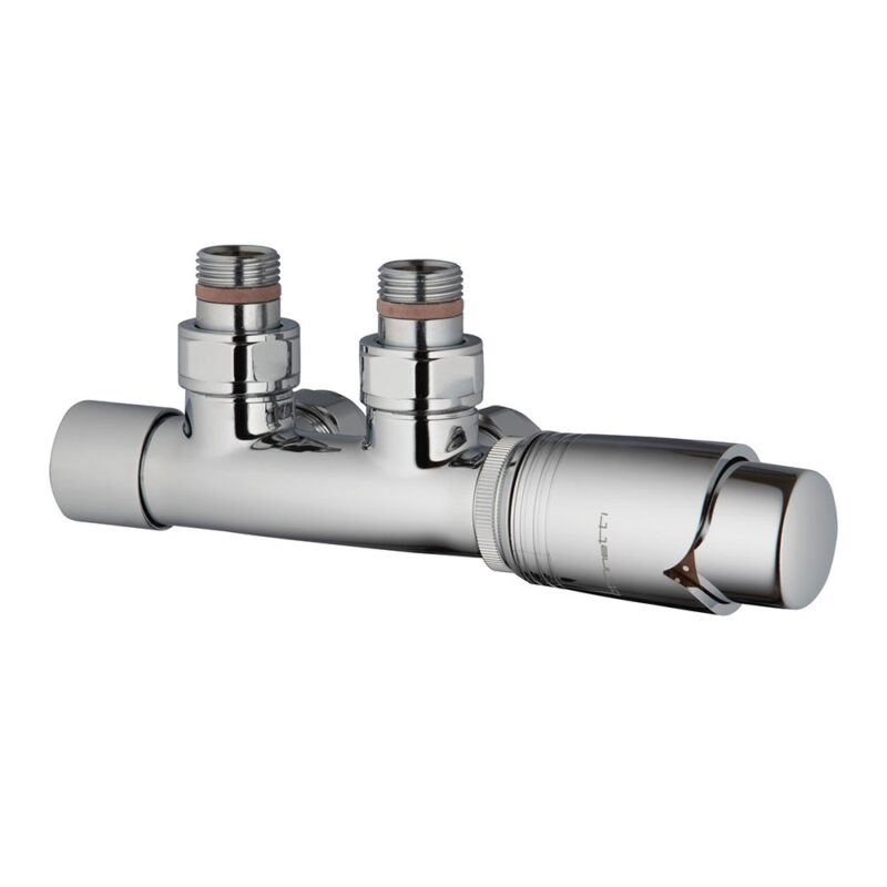 Zehnder Valve Set 42 Angled Thermostatic 50mm Right Radiator Valves Chrome Zehnder Valve Set 42 Angled Thermostatic 50mm Right Radiator Valves Chrome