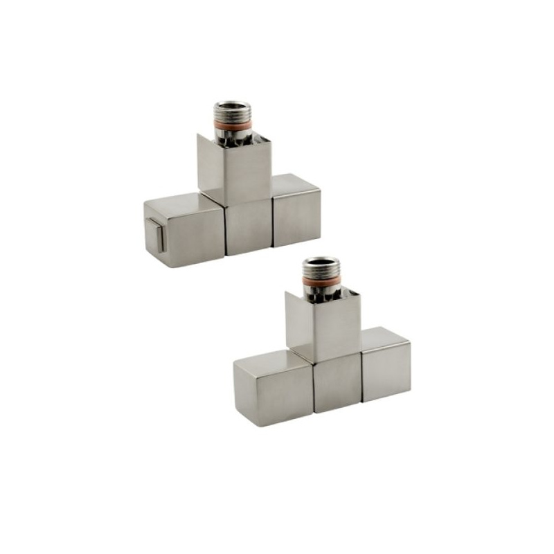 Zehnder Valve Set 5 Angled Manual Radiator Valves Stainless Steel Brushed Zehnder Valve Set 5 Angled Manual Radiator Valves Stainless Steel Brushed