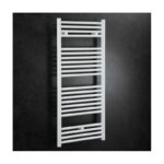 Zehnder Klaro Heated Towel Rail 748 x 450mm White Quartz