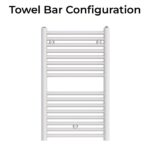Zehnder Klaro Heated Towel Rail 748 x 450mm White Quartz