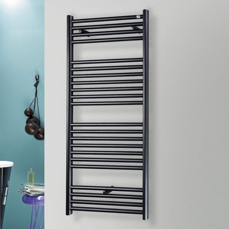 Zehnder Klaro Heated Towel Rail 1148 x 450mm Volcanic