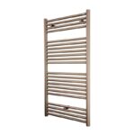 Zehnder Klaro Heated Towel Rail 1466 x 500mm Beige Quartz