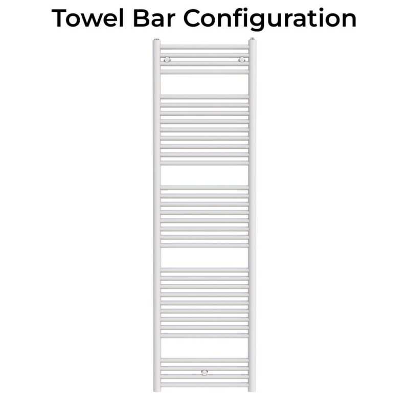 Zehnder Klaro Heated Towel Rail 1708 x 500mm White Quartz