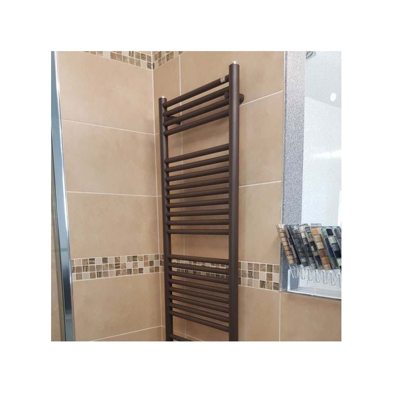 Zehnder Klaro Heated Towel Rail 1708 x 500mm Brown Quartz