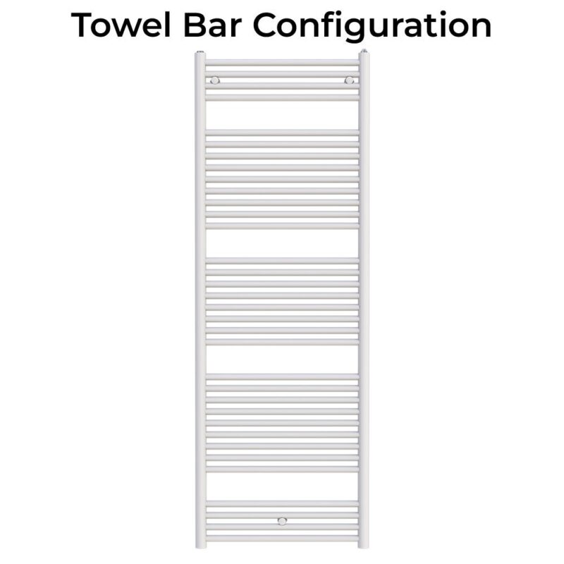 Zehnder Klaro Heated Towel Rail 1708 x 600mm White Quartz