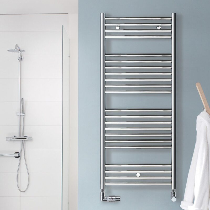 Zehnder Klaro Heated Towel Rail 1148 x 500mm Chrome